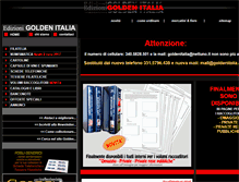 Tablet Screenshot of goldenitalia.com